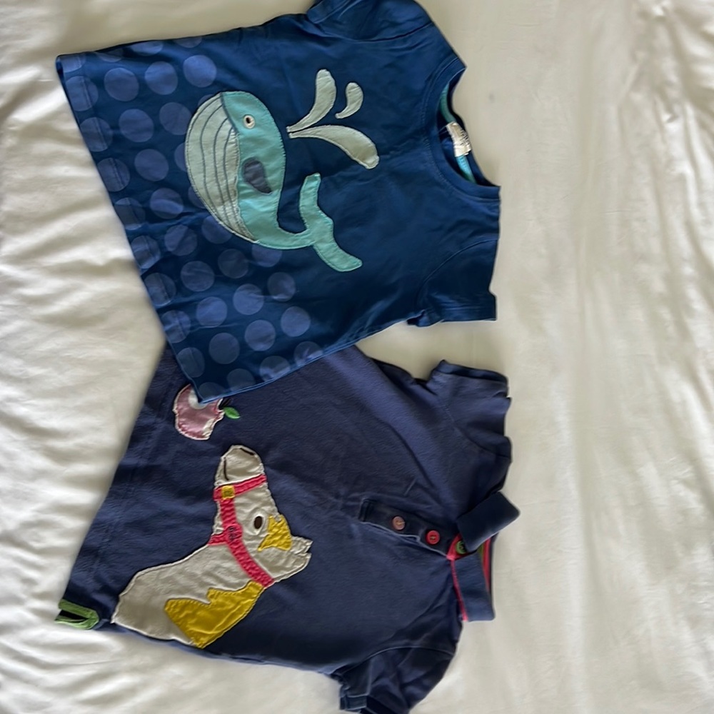 Two Mini Boden tops, size 3-4Y